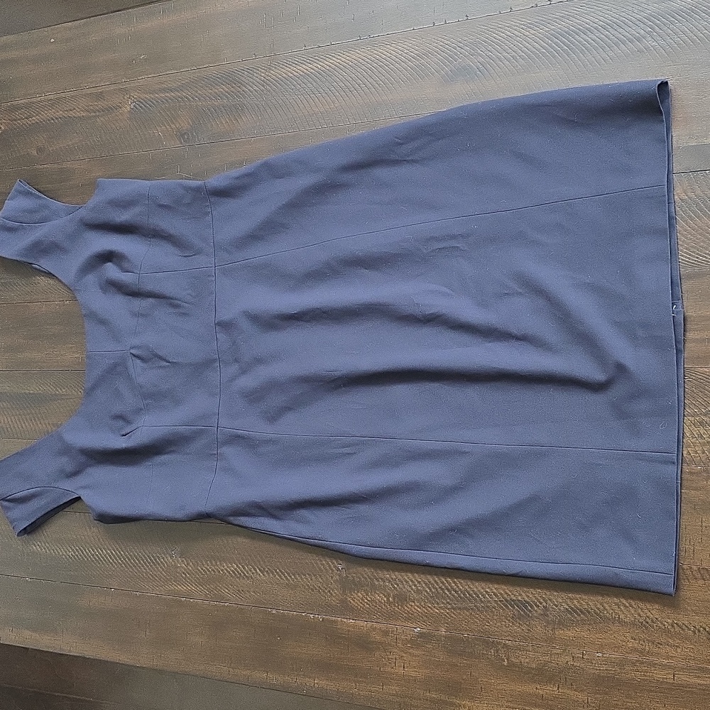 NWT Ann Taylor Scoop Neck Sheath Dress Tall Navy, Size 14T